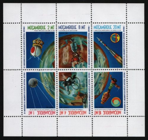 Mosambik 1982 - Mi-Nr. 900-905 ** - MNH - Raumfahrt / Space