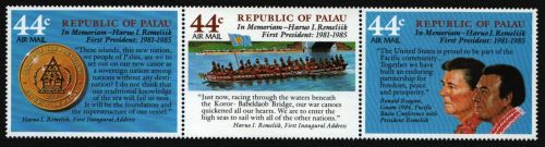 Palau 1986 - Mi-Nr. 146-148 ** - MNH - Remeliik