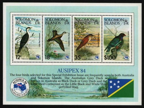 Salomoninseln 1984 - Mi-Nr. Block 15 ** - MNH - Vögel / Birds