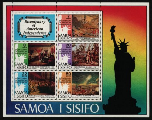 Samoa 1976 - Mi-Nr. Block 10 ** - MNH - 200 Jahre USA