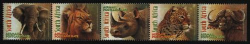 Südafrika 2001 - Mi-Nr. 1338-1342 ** - MNH - Wildtiere / Wild animals