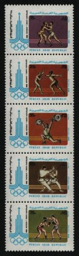 Syrien 1980 - Mi-Nr. 1471-1475 ** - MNH - Olympia Moskau