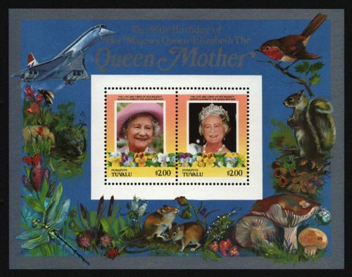 Tuvalu - Funafuti 1985 - Mi-Nr. Block 3 ** - MNH - 85. Geburtstag Queen Mum