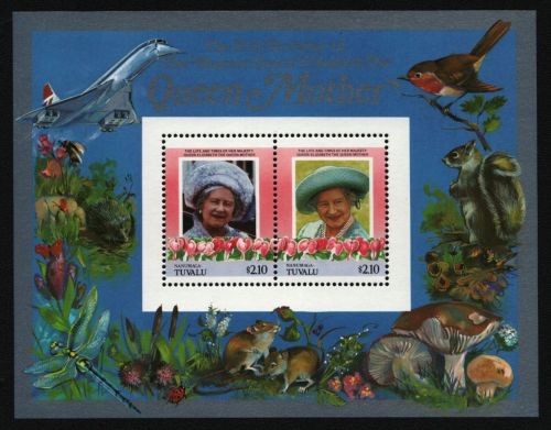 Tuvalu - Nanumaga 1985 - Mi-Nr. Block 2 ** - MNH - 85. Geburtstag Queen Mum