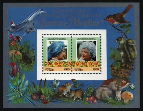 Tuvalu - Nanumea 1985 - Mi-Nr. Block 2 ** - MNH - 85. Geburtstag Queen Mum