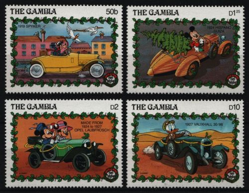 Gambia 1989 - Lot ex - Mi-Nr. 935-942 ** - MNH - 4 Werte - Disney