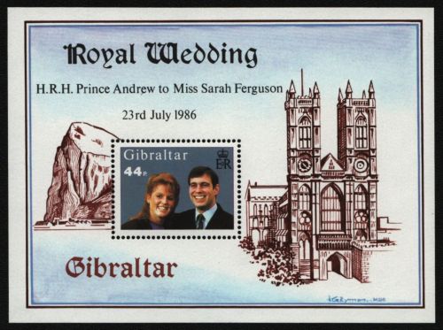 Gibraltar 1986 - Mi-Nr. Block 10 ** - MNH - Hochzeit Prinz Andrew