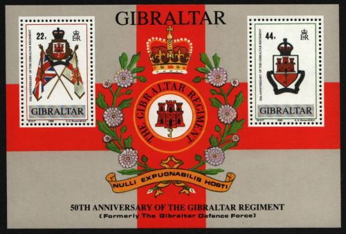 Gibraltar 1989 - Mi-Nr. Block 12 ** - MNH - Regimentswappen