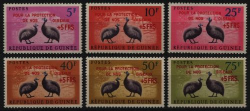 Guinea 1962 - Mi-Nr. 107-112 ** - MNH - Vögel / Birds