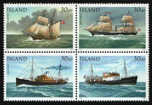 Island 1991 - Mi-Nr. 753-756 ** - MNH - Schiffe / Ships