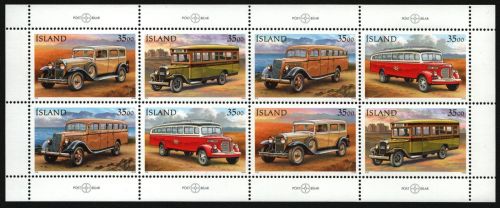 Island 1996 - Mi-Nr. 846-849 ** - MNH - KLB - Autos / Cars