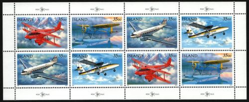 Island 1997 - Mi-Nr. 866-869 ** - MNH - KLB - Flugzeuge / Airplanes