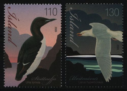 Island 2009 - Mi-Nr. 1252-1253 ** - MNH - Vögel / Birds