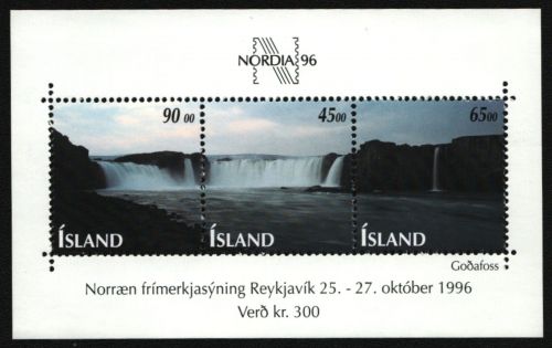 Island 1996 - Mi-Nr. Block 19 ** - MNH - Wasserfälle - Natur