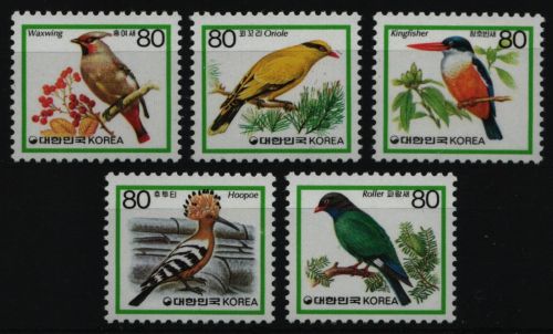 Korea 1986 - Mi-Nr. 1494-1498 A ** - MNH - Vögel / Birds