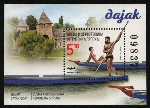 Serbische Republik 2017 - Mi-Nr. Block 35 ** - MNH - Dayaks - Boote