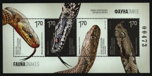 Serbische Republik 2018 - Mi-Nr. Block 40 ** - MNH - Schlangen / Snakes