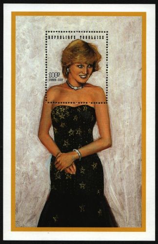 Togo 1997 - Mi-Nr. 2576 ** - MNH - als Block - Prinzessin Diana