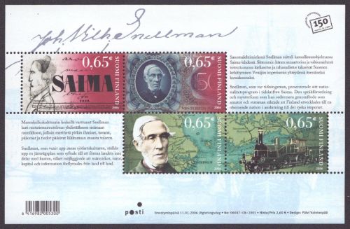 Finnland 2006 - Mi-Nr. Block 39 ** - MNH - Vilhelm Snellman