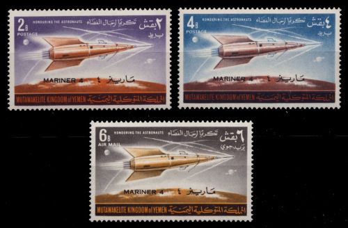 Jemen-Königreich 1965 - Mi-Nr. 165-167 A ** - MNH - Raumfahrt / Space
