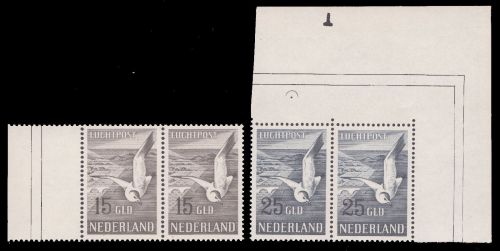 Niederlande 1951 - Mi-Nr. 580-581 ** - MNH - Paar - Vögel / Birds (I)