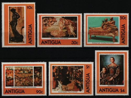 Antigua 1982 - Mi-Nr. 582-587 ** - MNH - Meisterwerke - Kunst