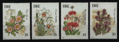 Irland 1990 - Mi-Nr. 729-732 A ** - MNH - Blumen / Flowers