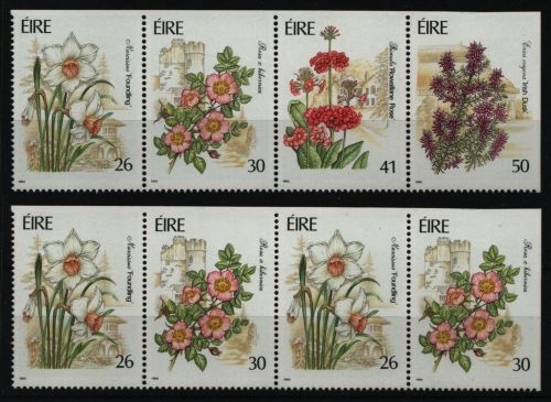 Irland 1990 - Mi-Nr. 729-732 D-E ** - MNH - Blumen / Flowers