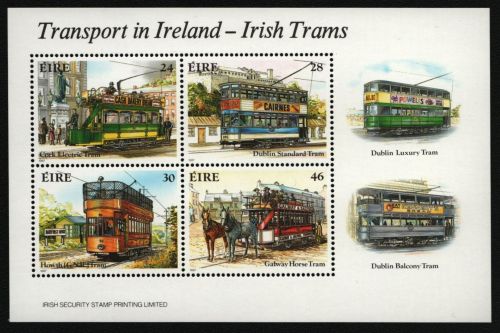 Irland 1987 - Mi-Nr. Block 6 ** - MNH - Straßenbahnen