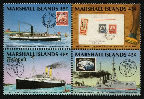 Marshall-Inseln 1989 - Mi-Nr. 226-229 ** - MNH - ZDR - Schiffe / Ships
