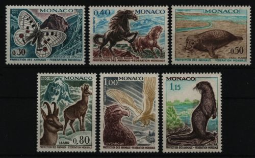 Monaco 1970 - Mi-Nr. 966-971 ** - MNH - Wildtiere / Wild animals