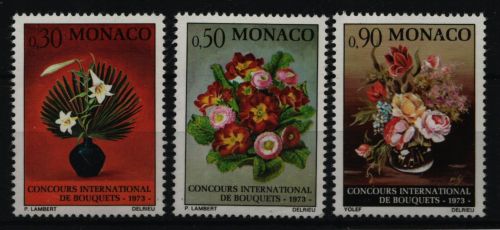 Monaco 1972 - Mi-Nr. 1068-1070 ** - MNH - Blumen / Flowers