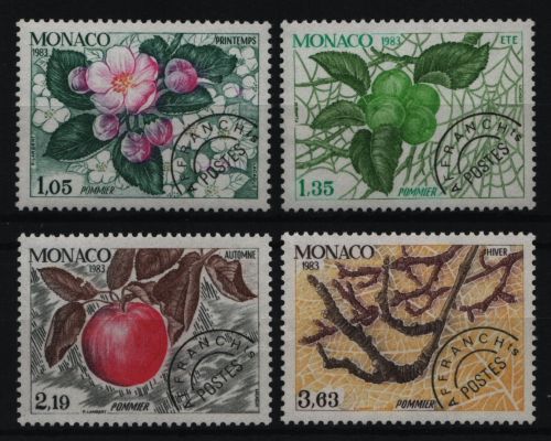 Monaco 1983 - Mi-Nr. 1567-1570 ** - MNH - Pflanzen / Plants