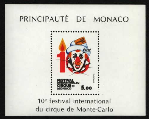 Monaco 1984 - Mi-Nr. Block 27 ** - MNH - Zirkusfestival