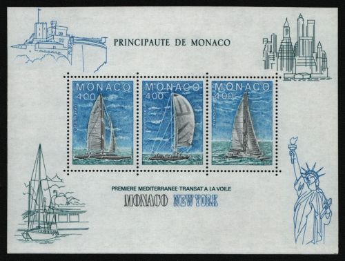 Monaco 1985 - Mi-Nr. Block 30 ** - MNH - Segelboot / Sailing boat