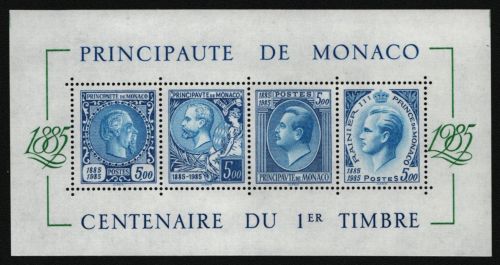 Monaco 1985 - Mi-Nr. Block 31 ** - MNH - Marke auf Marke