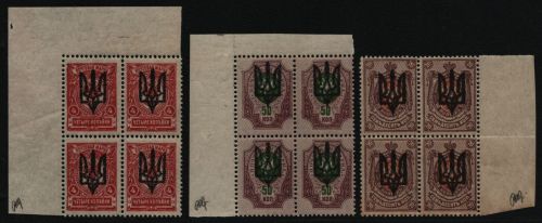 Ukraine 1918 - Trident - ** - Kiew III ? - signiert Seichter (2)