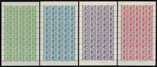 Belgien - Dienst 1974 - Mi-Nr. 70-73 ** - MNH - Bogen
