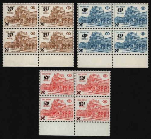 Belgien - Postpaket 1970 - Mi-Nr. 64-66 ** - MNH - Viererblock