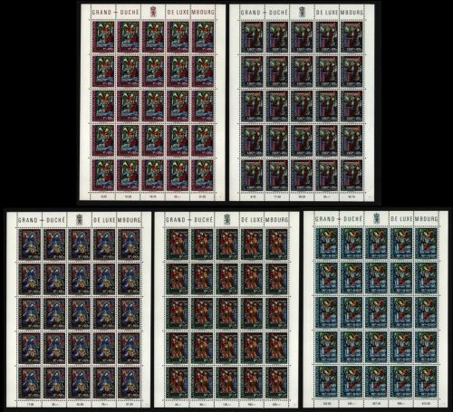Luxemburg 1972 - Mi-Nr. 853-857 ** - MNH - Bogen