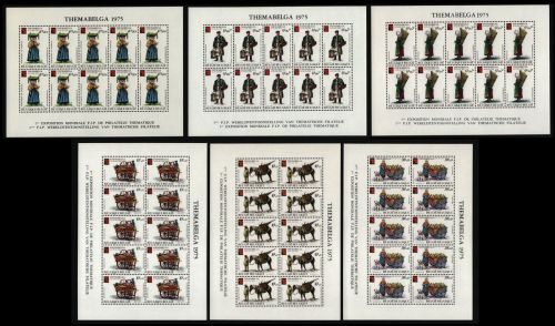 Belgien 1975 - Mi-Nr. 1841-1846 ** - MNH - KLB - THEMABELGA