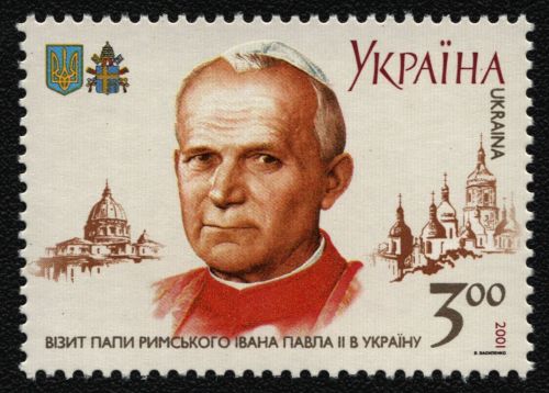 Ukraine 2001 - Mi-Nr. 454 ** - MNH - Papst Johannes Paul II