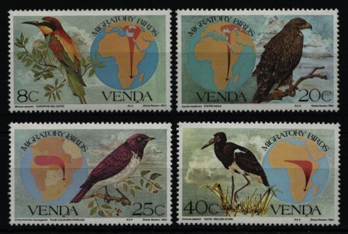 Venda 1983 - Mi-Nr. 70-73 ** - MNH - Vögel / Birds