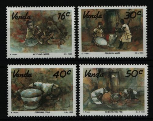 Venda 1988 - Mi-Nr. 179-182 ** - MNH - Kunst / Art