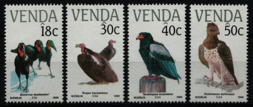 Venda 1989 - Mi-Nr. 191-194 ** - MNH - Vögel / Birds