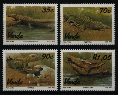 Venda 1992 - Mi-Nr. 246-249 ** - MNH - Krokodile / Crocodiles