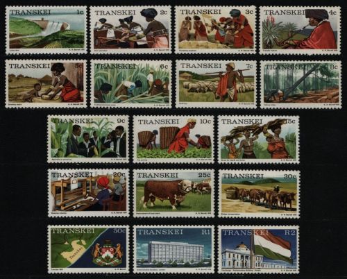 Transkei 1976 - Mi-Nr. 1-17 A ** - MNH - Freimarken