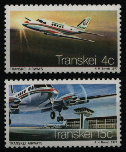 Transkei 1977 - Mi-Nr. 22-23 ** - MNH - Flugzeuge / Airplanes