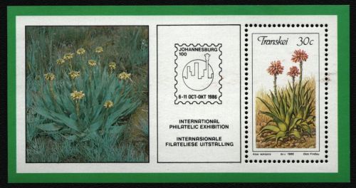 Transkei 1986 - Mi-Nr. Block 3 ** - MNH - Aloen