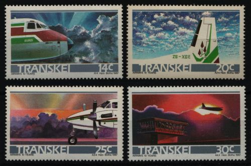Transkei 1987 - Mi-Nr. 197-200 ** - MNH - Flugzeuge / Airplanes